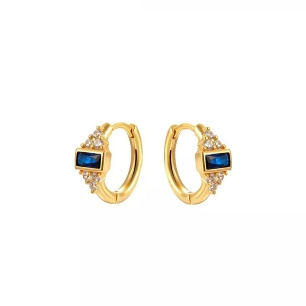 Mini Crystal Hoop Earrings